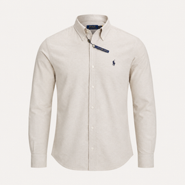 Premium Beige Remi Cotton Slim Fit Shirt