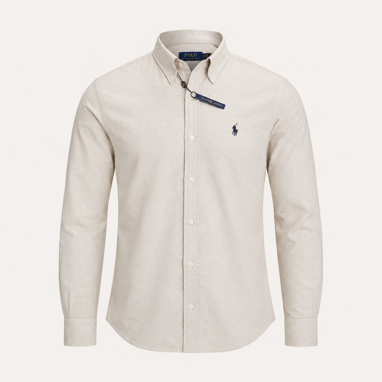 Premium Beige Remi Cotton Slim Fit Shirt