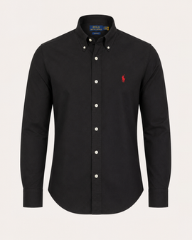 Premium Black Remi Cotton Slim Fit Shirt