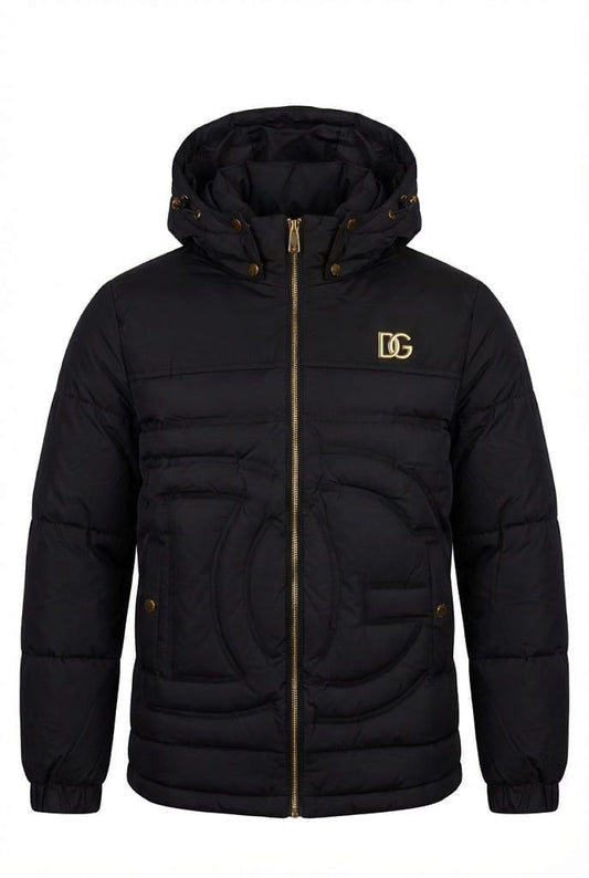 Premium Imported Hooded Puffer Jacket – Classic Black |