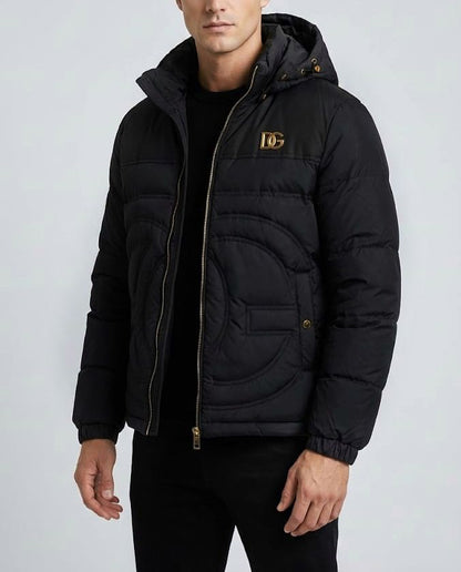 Premium Imported Hooded Puffer Jacket – Classic Black |