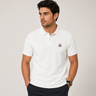 Men's Cotton Polo Shirt - White - Breathable Summer Wear