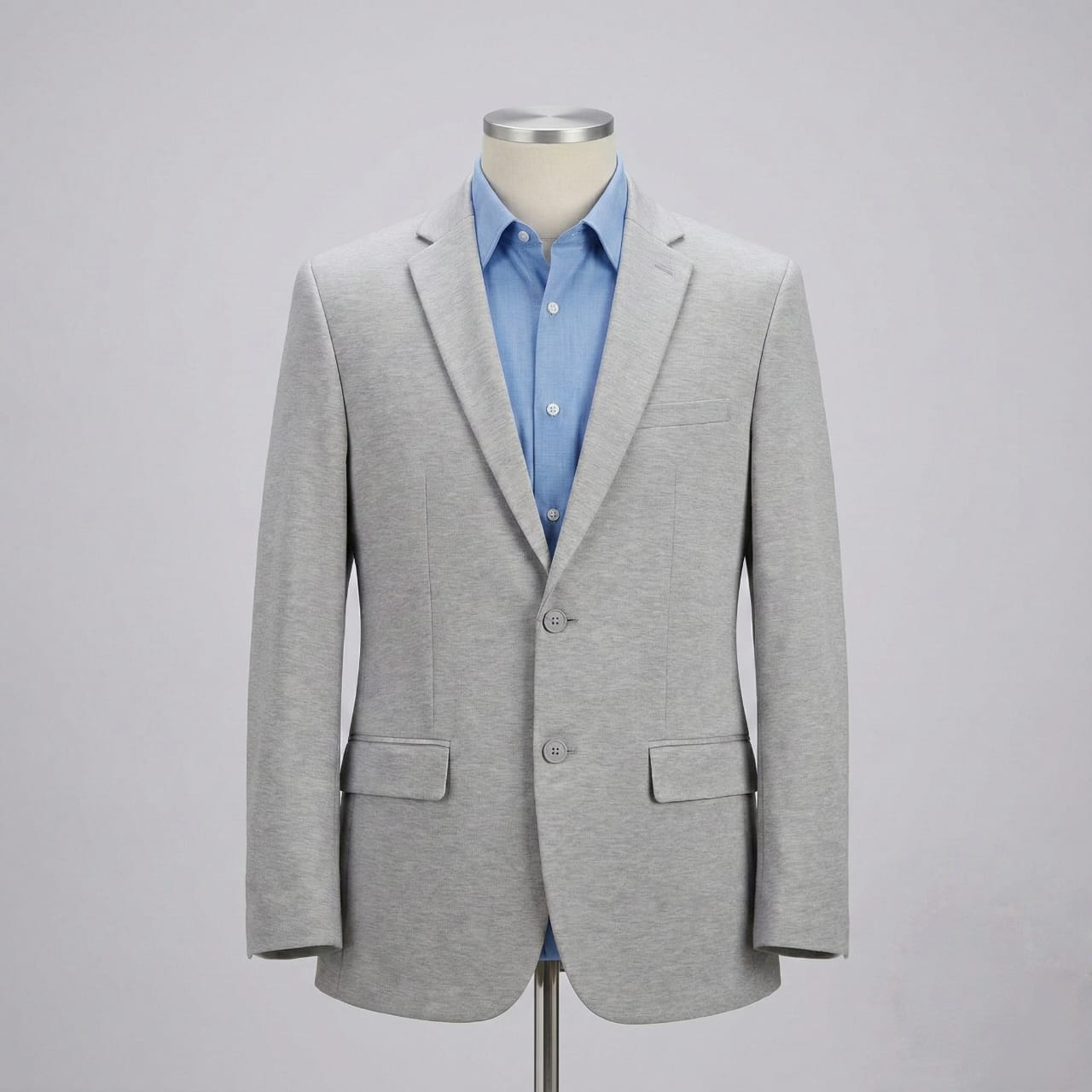 Light Grey Tailored Blazer for Men Main image