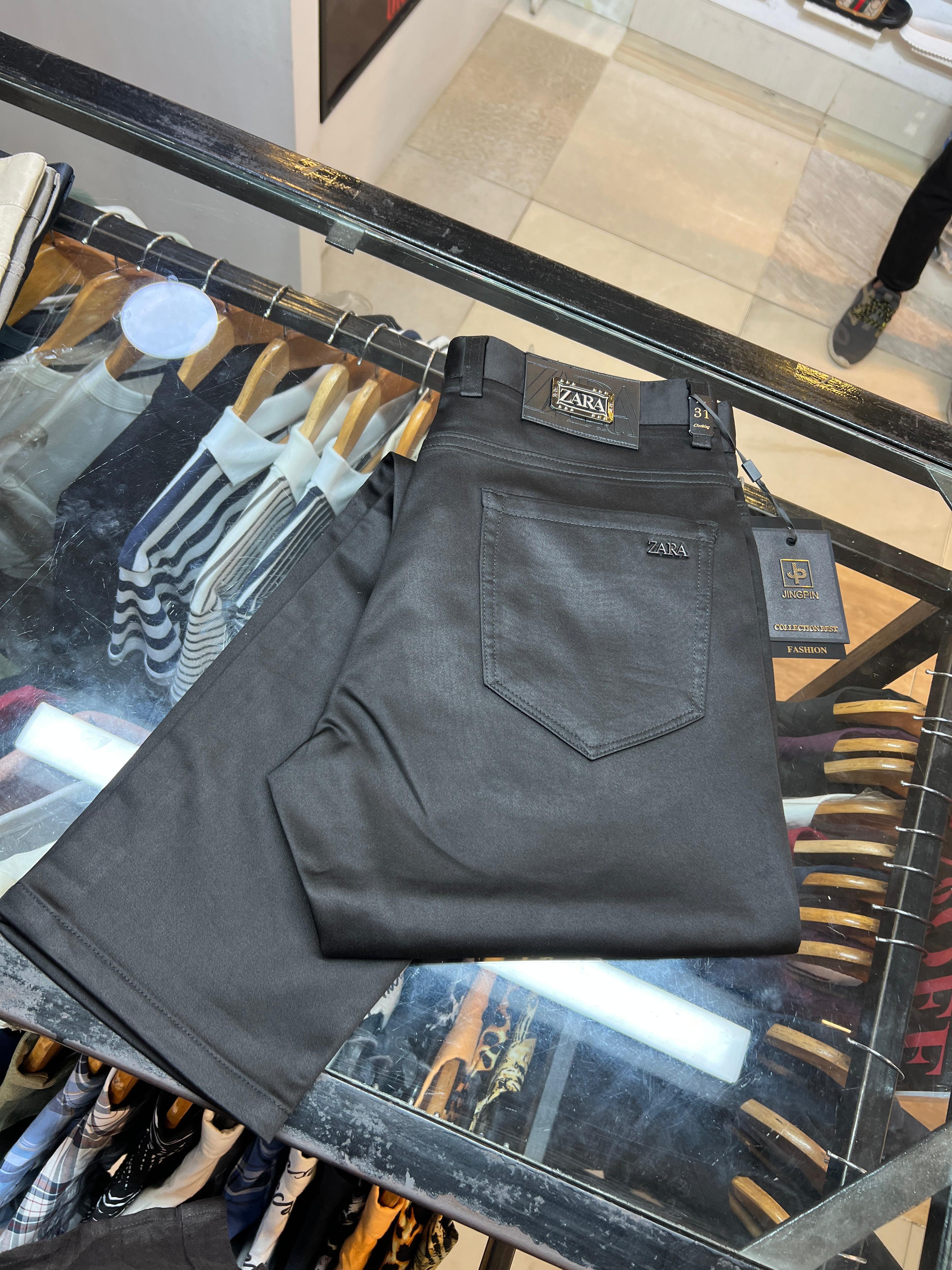 ZARA Men’s Slim Fit Chino Trousers – Premium Cotton Twill Pants Secondary image