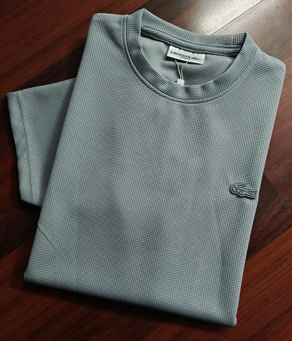 Lacoste Men's Premium Waffle Knit Crew Neck Polo