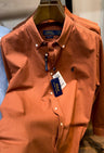 Premium Rust Orange Remi Cotton Slim Fit Shirt