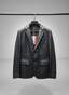 Men's Premium Black Leather Blazer
