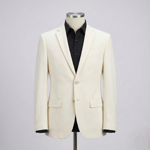 Ivory Off-White Formal Blazer