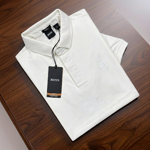 Men’s Premium White Polo T-Shirt – Classic Fit