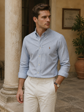 Premium Sky Blue Striped SHIRT