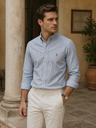 Premium Sky Blue Striped SHIRT