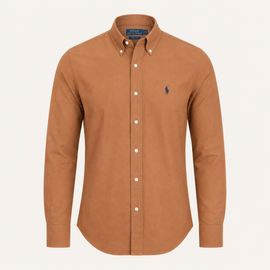 Premium Rust Orange Remi Cotton Slim Fit Shirt